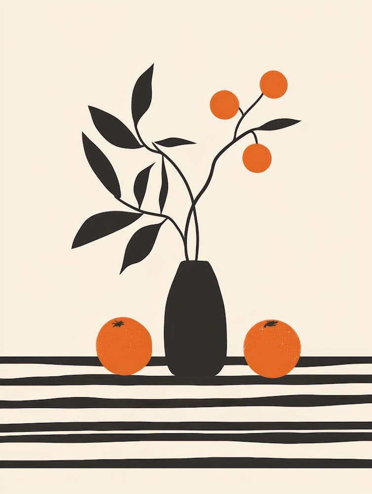Oranges In A Vase 11
