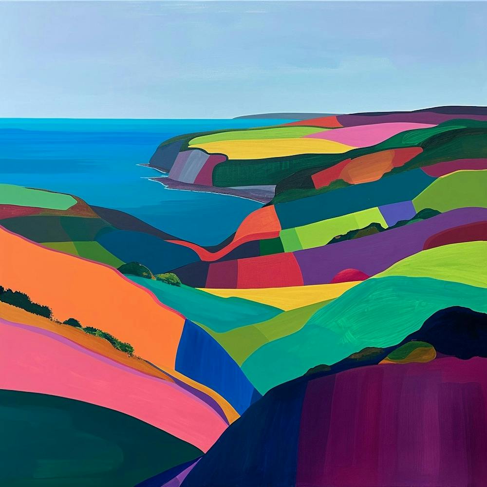 Colourful Abstract Pembrokeshire Coast National Park Wales 1