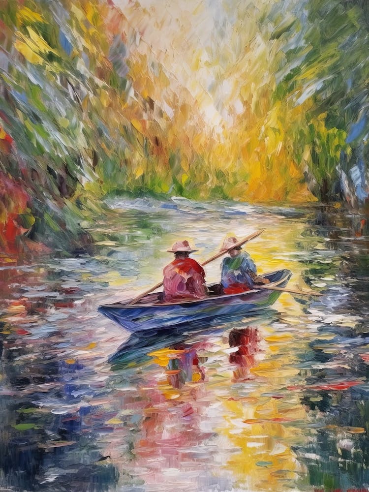 Canoë Dans Le Style De Monet 2