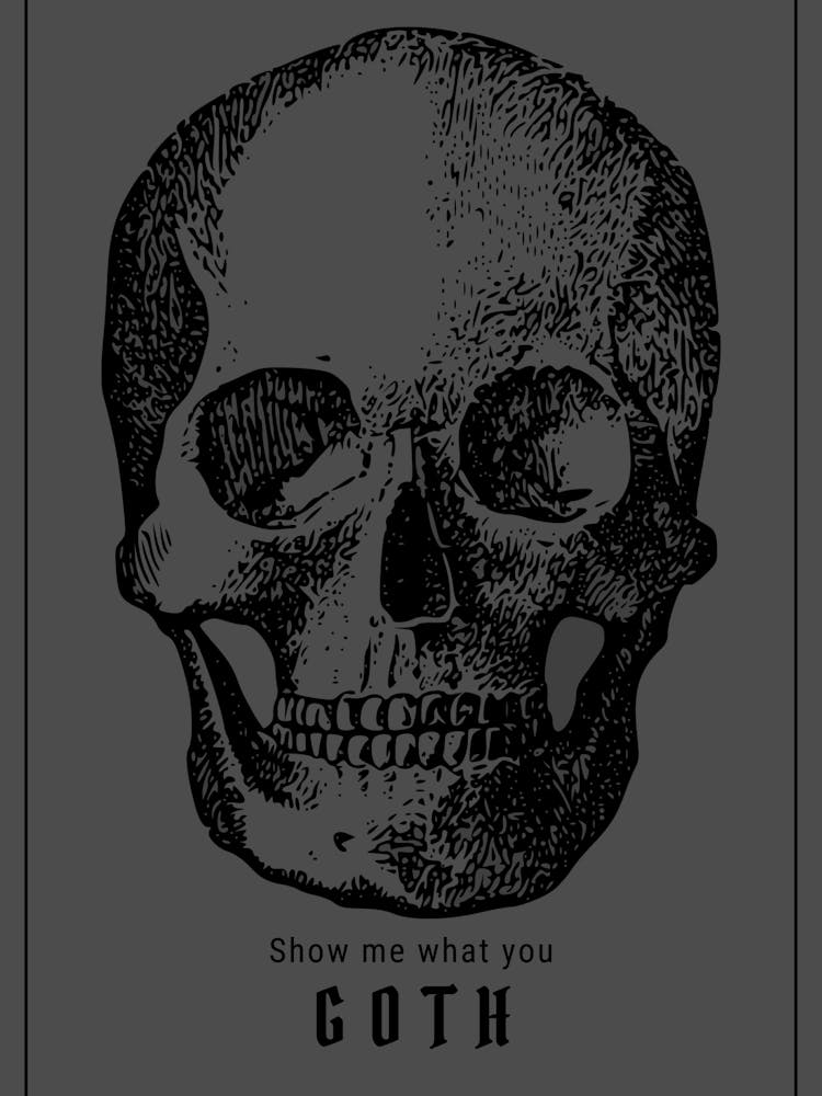 Goth Skull Art
