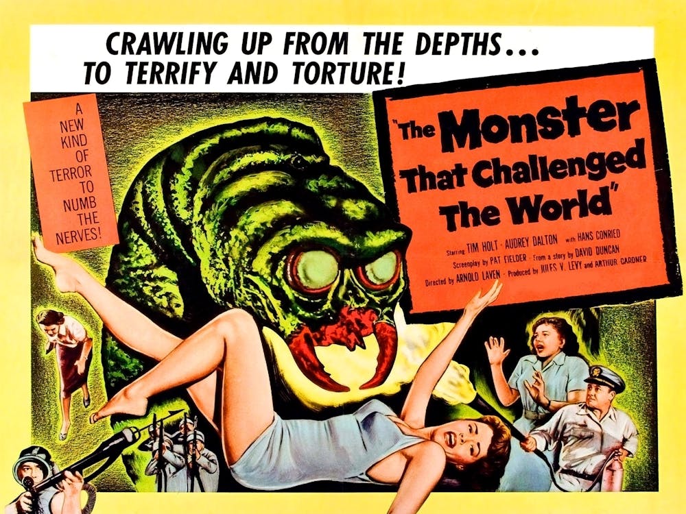 Monster That Challenged The World, Horror Movie Poster