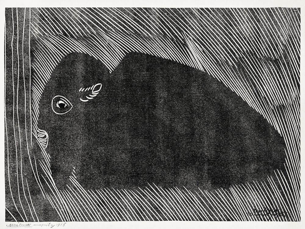 Liegender Bison (1915), Samuel Jessurun