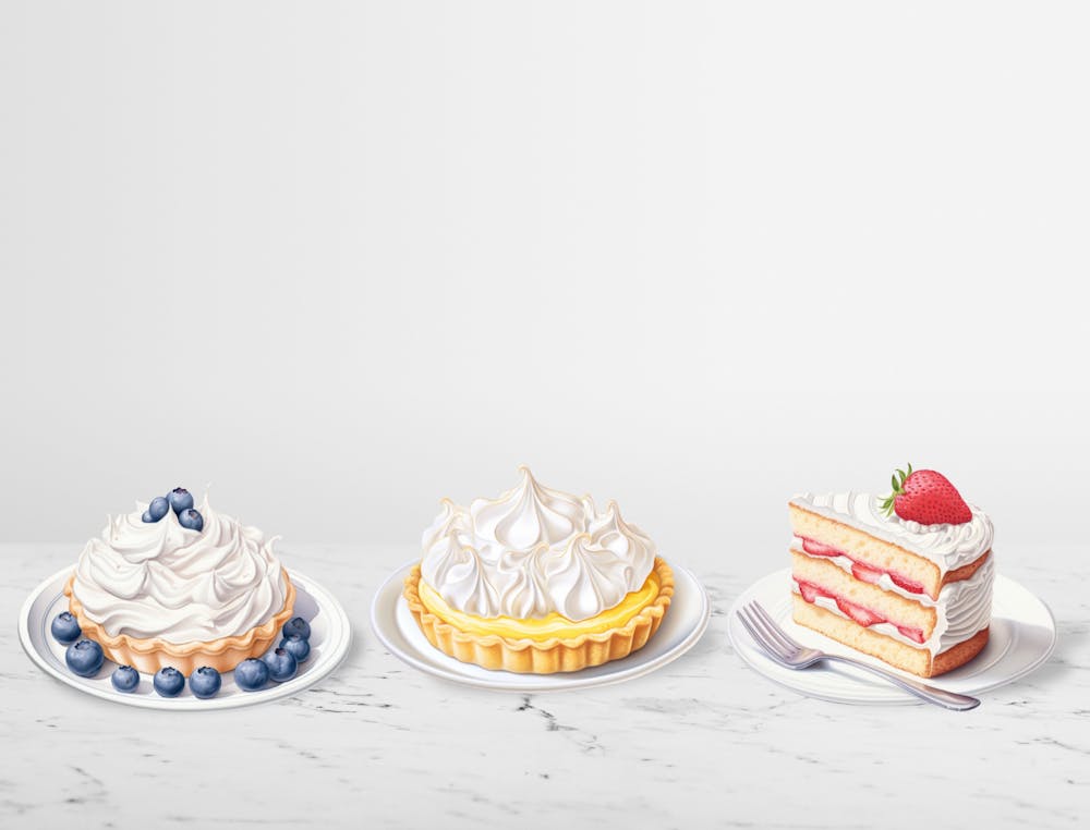 Four Different Types Of Desserts