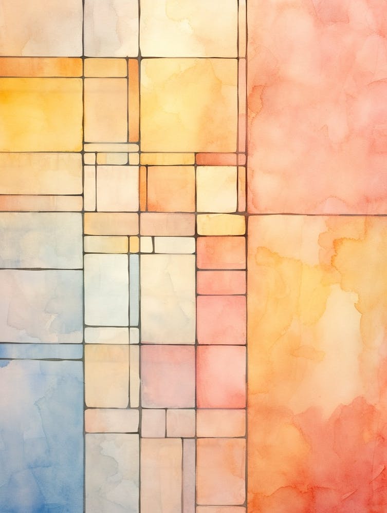 Mondrian Abstract Geometric Illustration 6