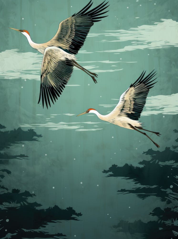 Cranes In Flight 4