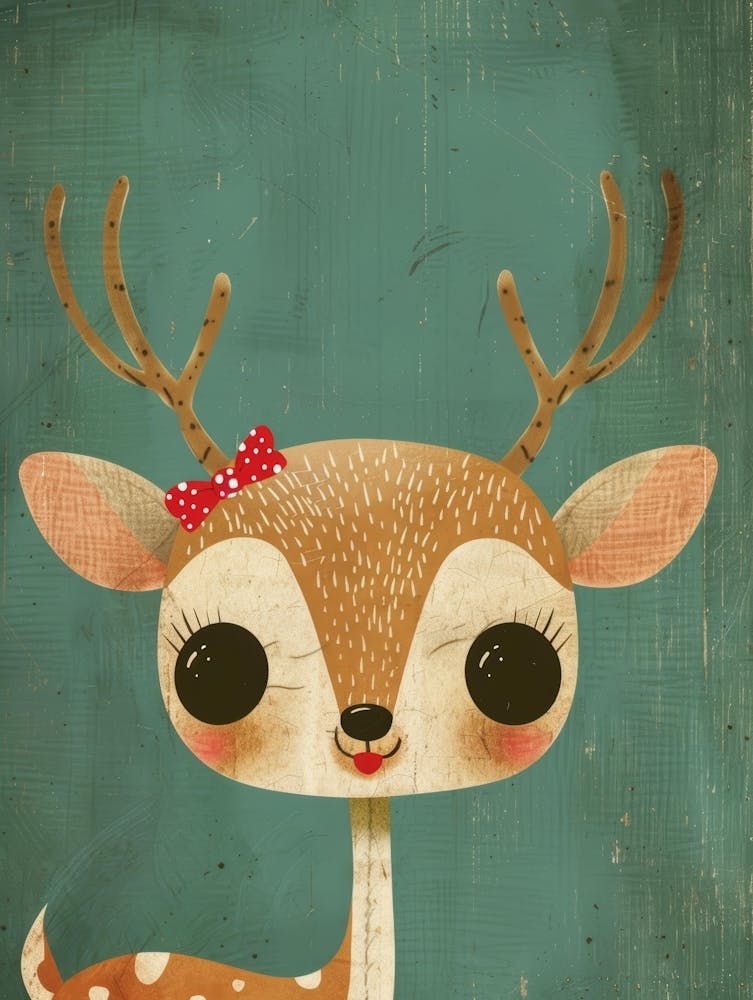 Deer Canvas Print 7