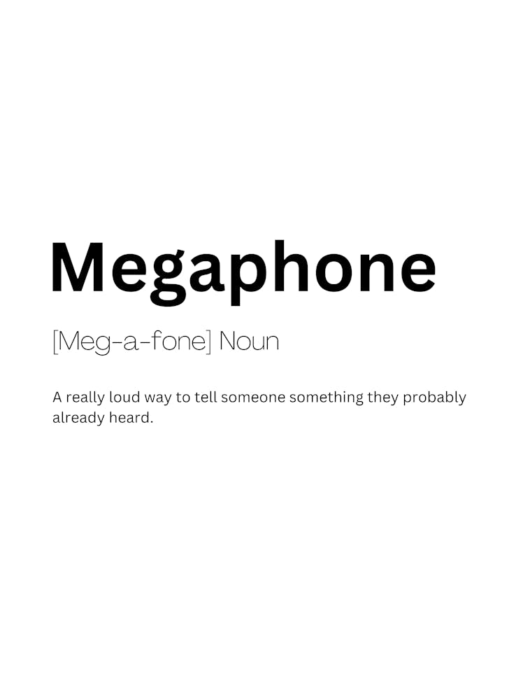 Megaphone Definition Meaning
