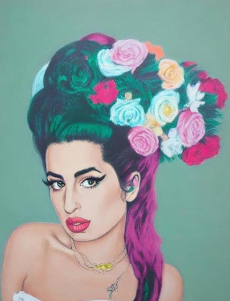 Amy Winehouse Colourful Illustration