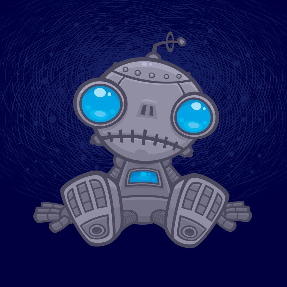 Trauriger Roboter
