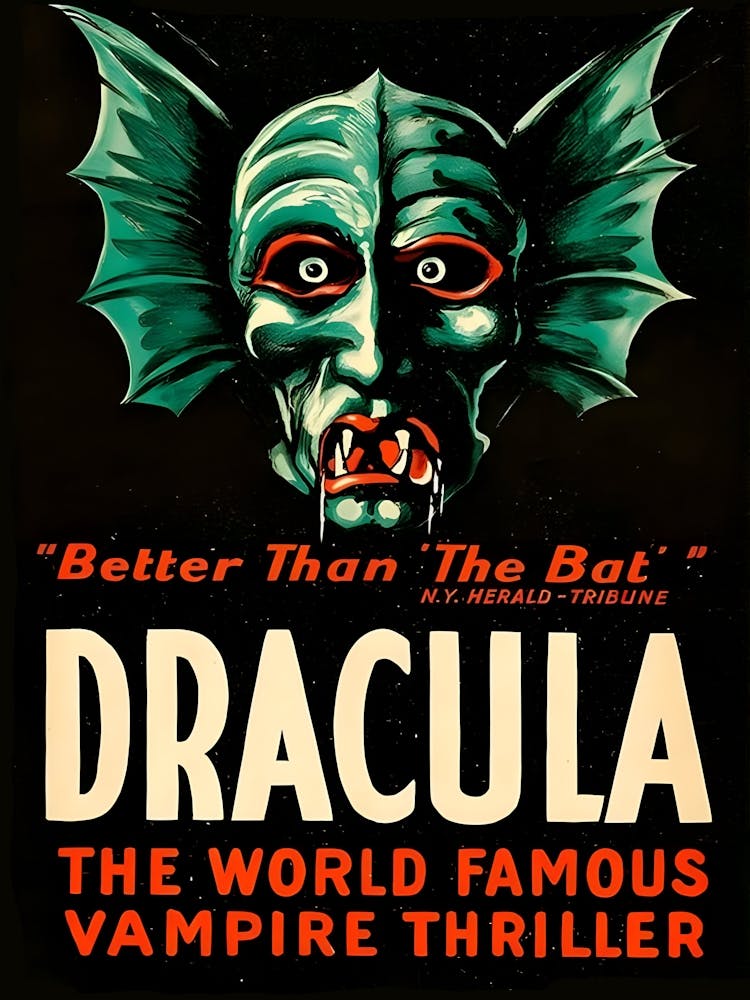 Dracula, Vampire Thriller, Movie Poster