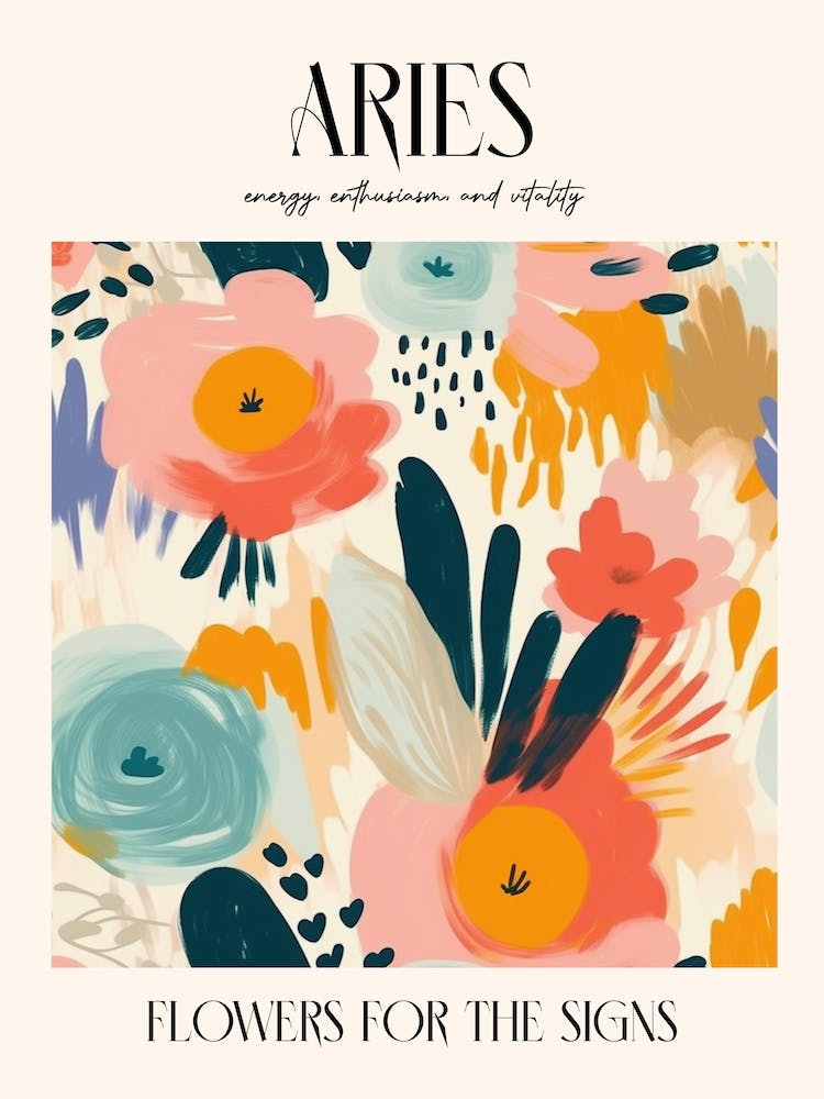 Flowers For The Signs Aries 2 Zodiac Sign