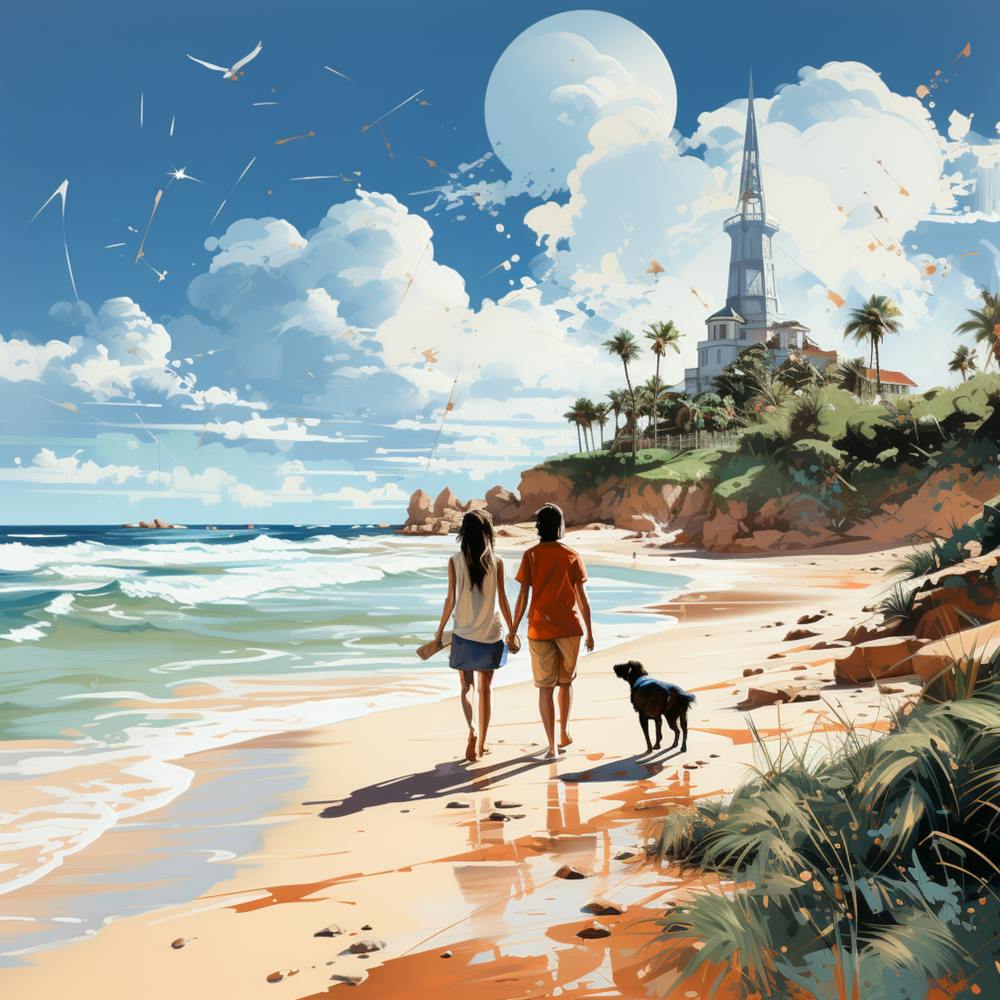 Sun Kissed Serenity Capturing Coastal Elegance