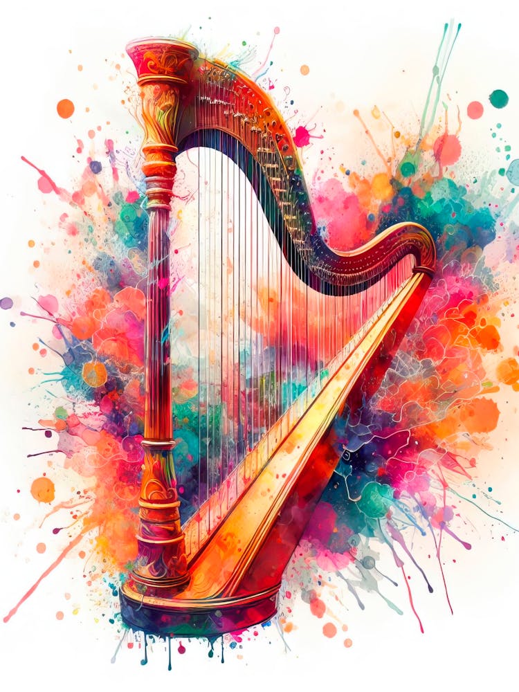 Harp Canvas Print