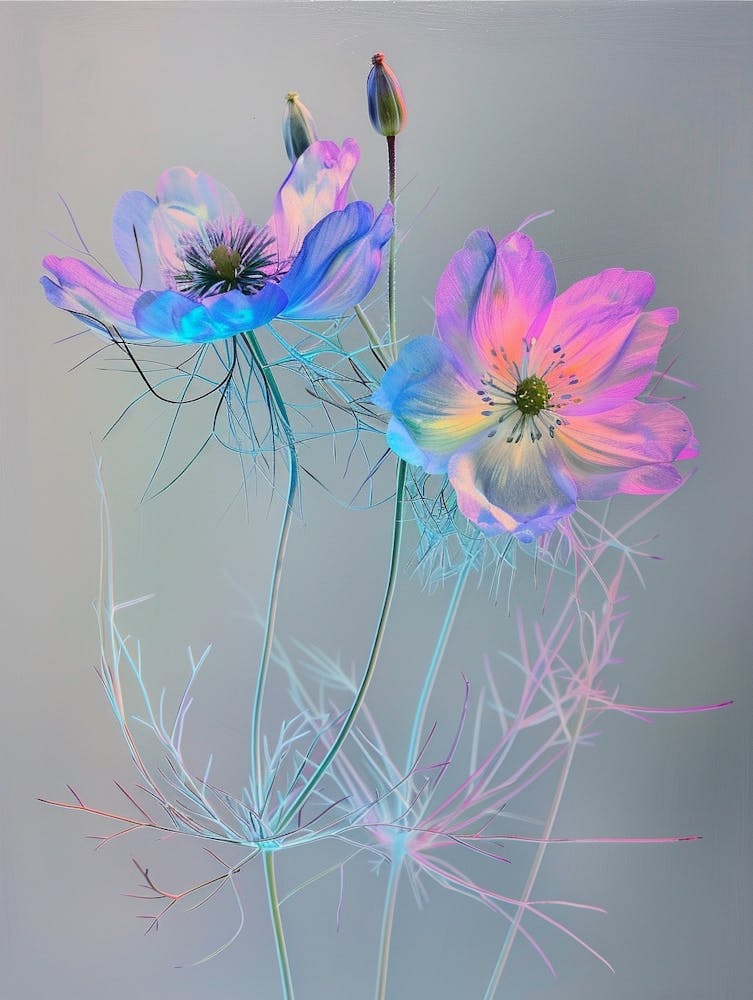 Iridescent Flower Love In A Mist 2