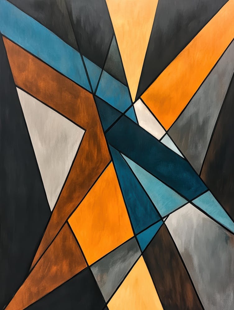 Abstraktes Geometrisches Gemälde 3