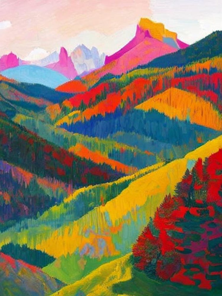 Dolomiti Bellunesi National Park Italy Abstrakt Bunt