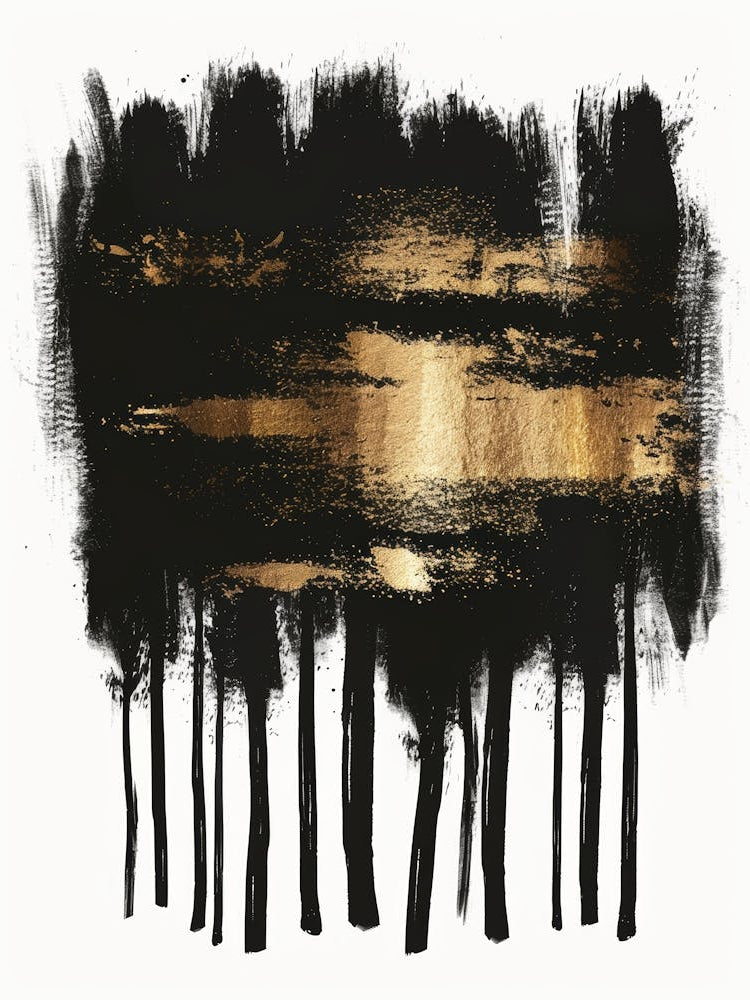 Black And Gold Trees