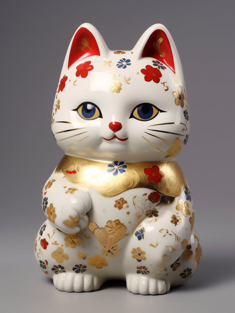 Maneki Neko Lucky Cat Japanese 3