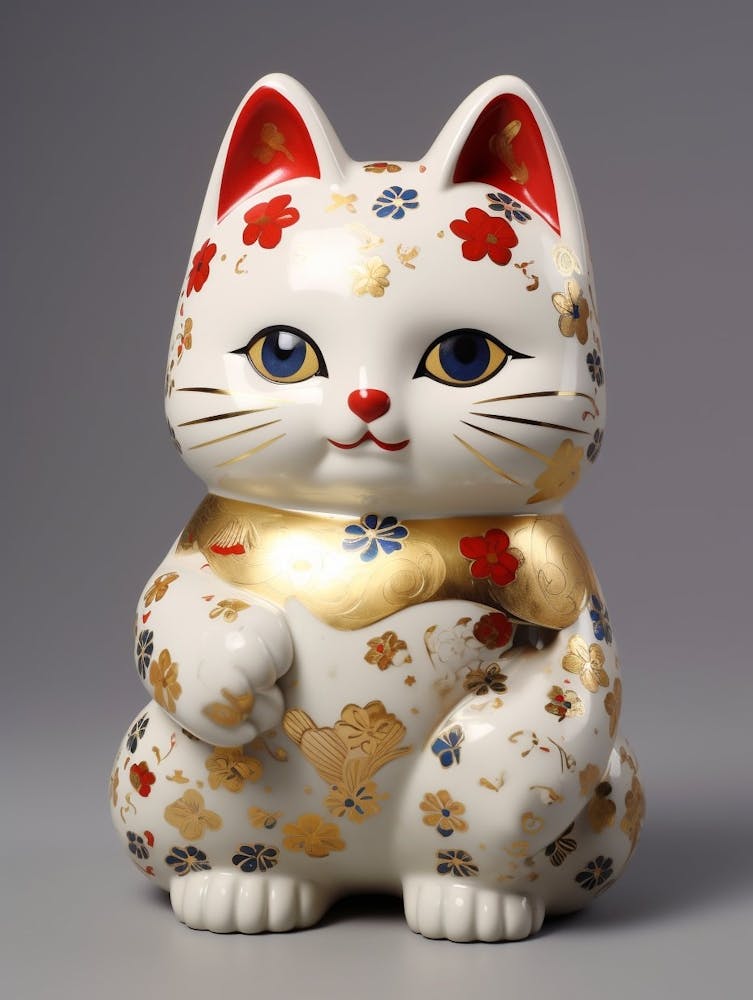 Maneki Neko Lucky Cat Japanese 3