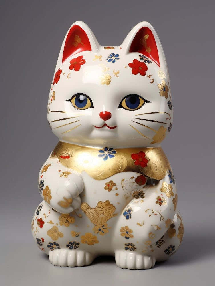 Maneki Neko Lucky Cat Japanese 3
