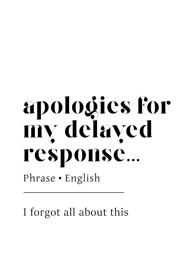Delayed Response Definition