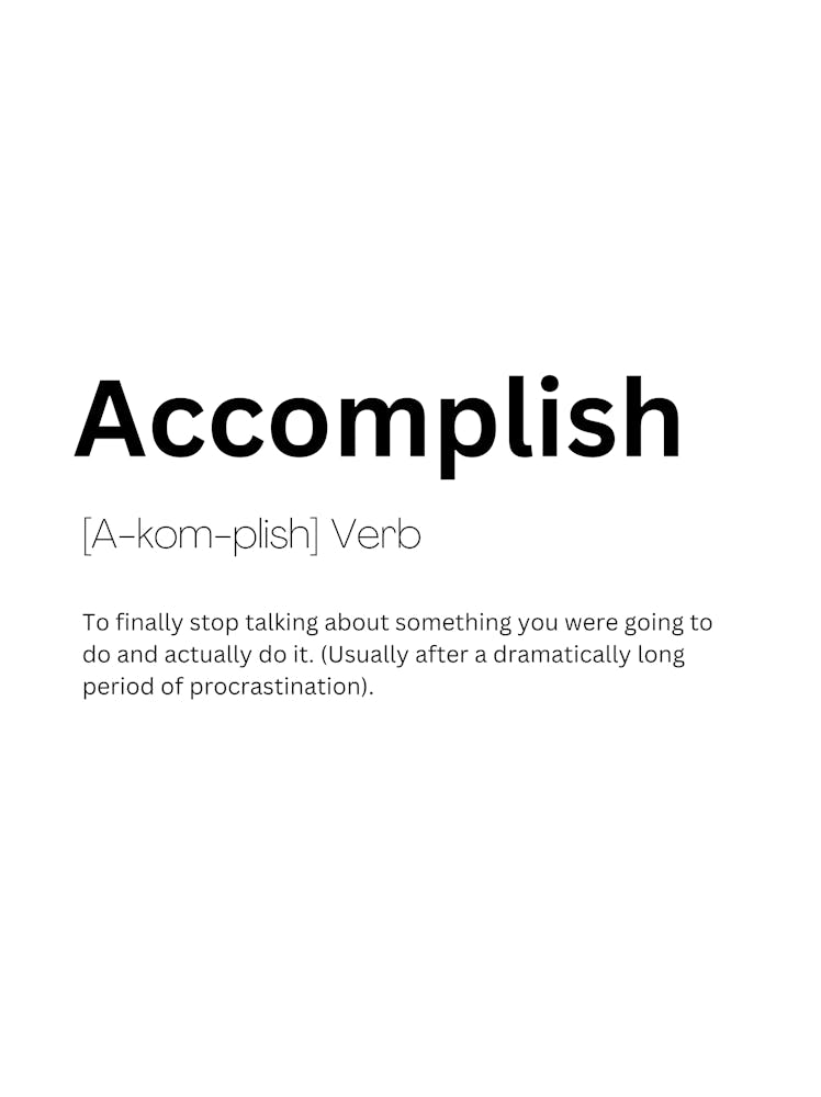 Accomplish Definition Meaning