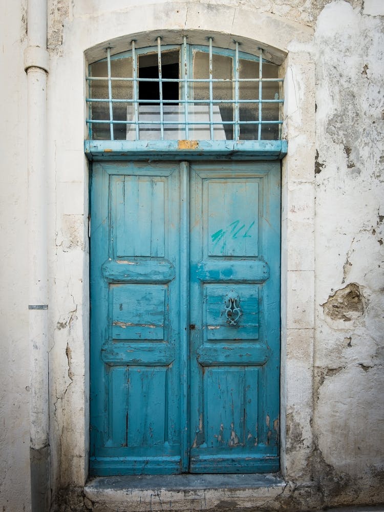 Blue old Greek door // Crete // Travel Photography