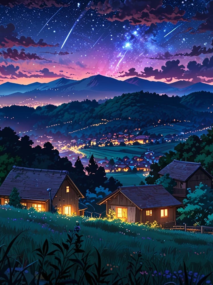 Night Sky Anime aesthetic 52