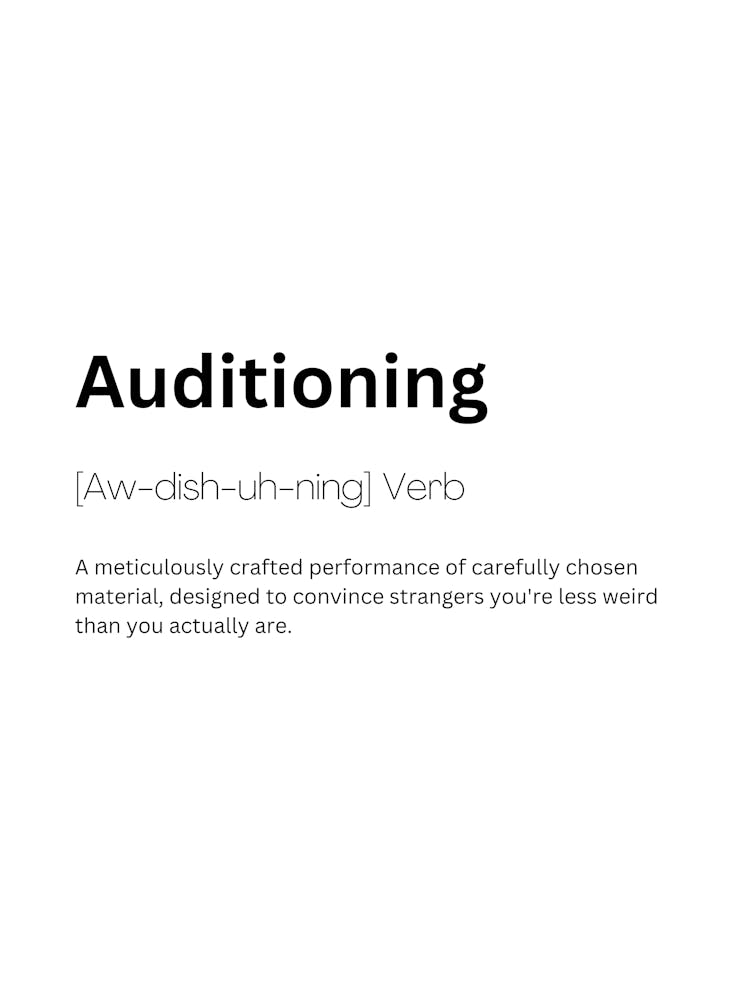 Auditioning Definition Meaning