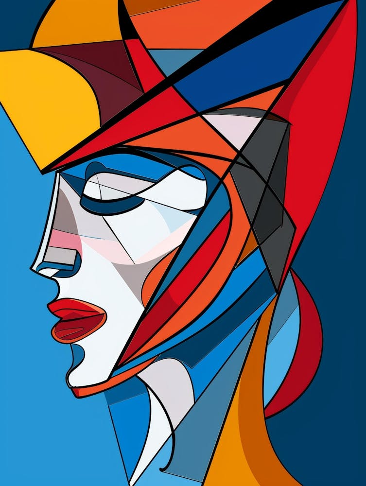 Abstract Woman'S Head