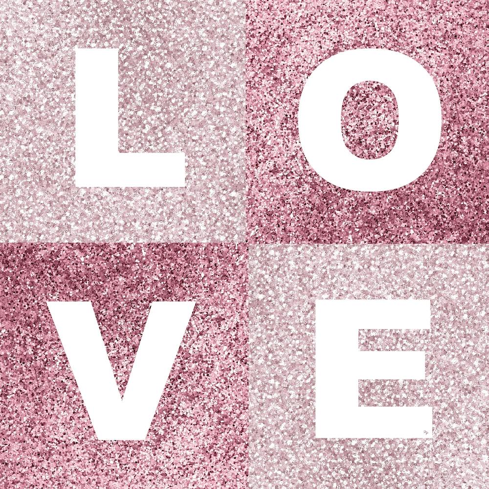 Pink Glitter Love