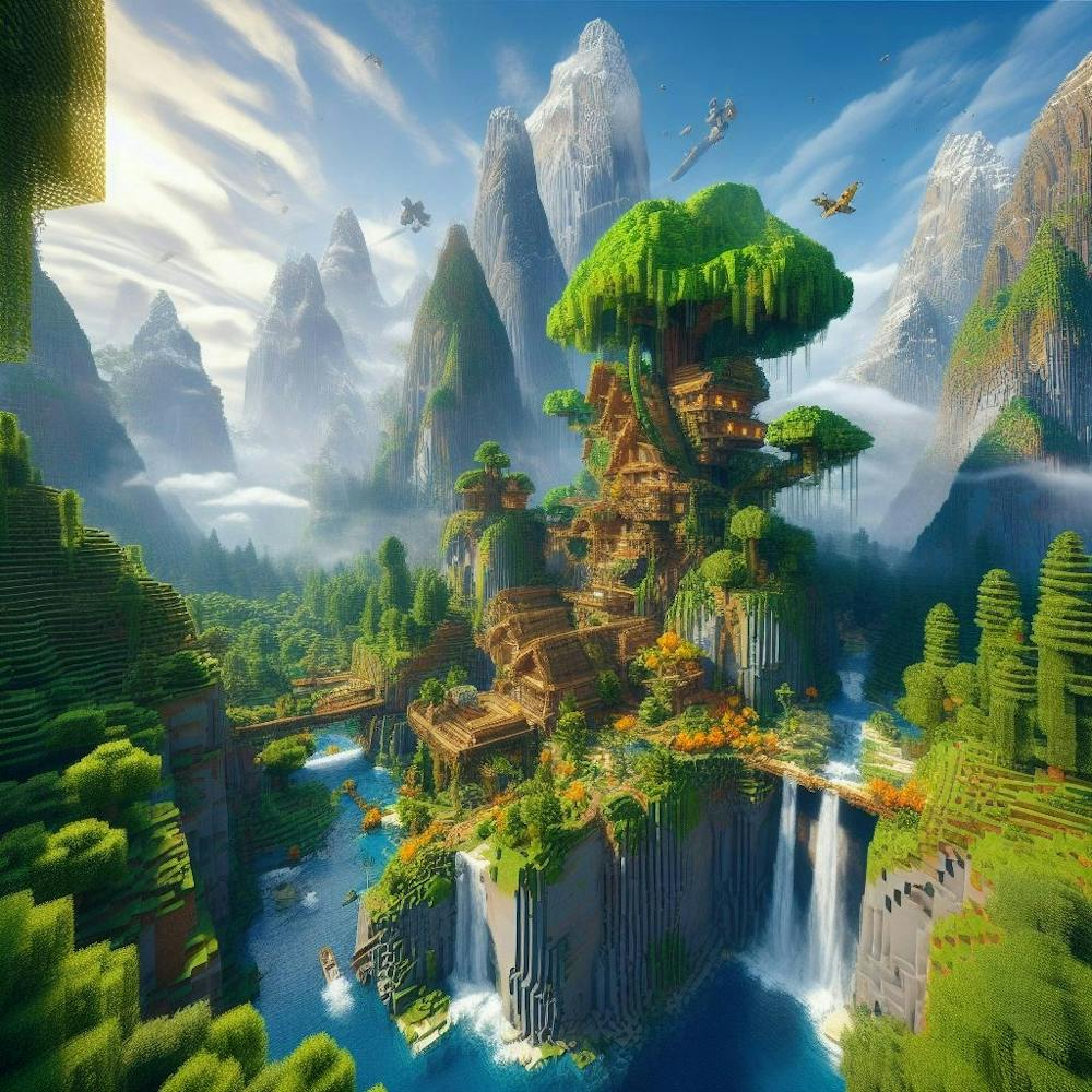 Minecraft Village 1