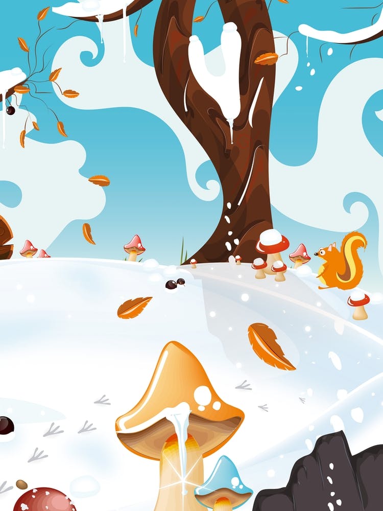Winter Forest cartoon