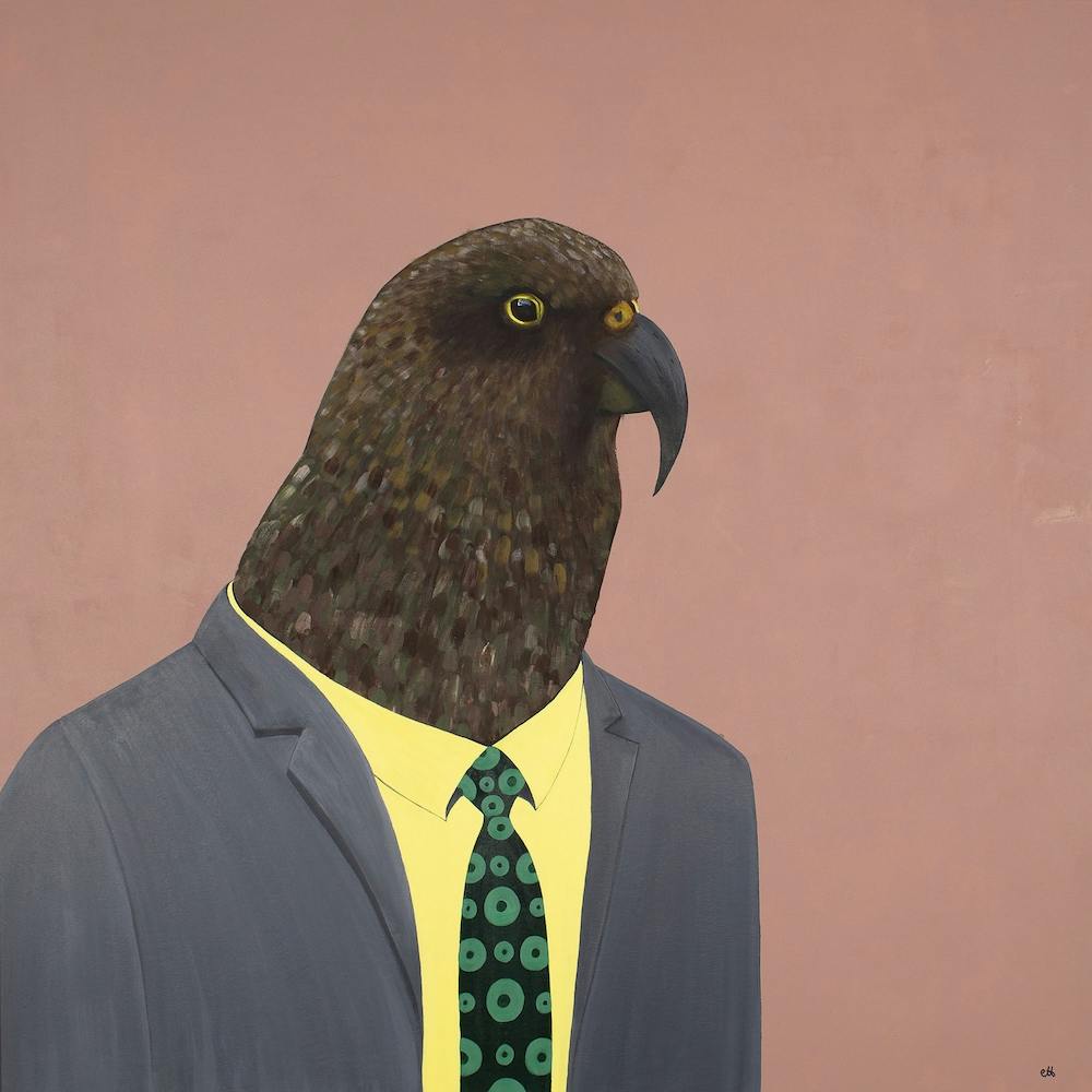 Kea In Suit Square