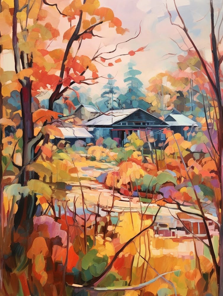 Autumn Gardens Painting Longhouse Reserve Usa 2