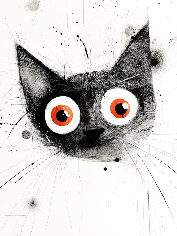 Cat With Big Eyes