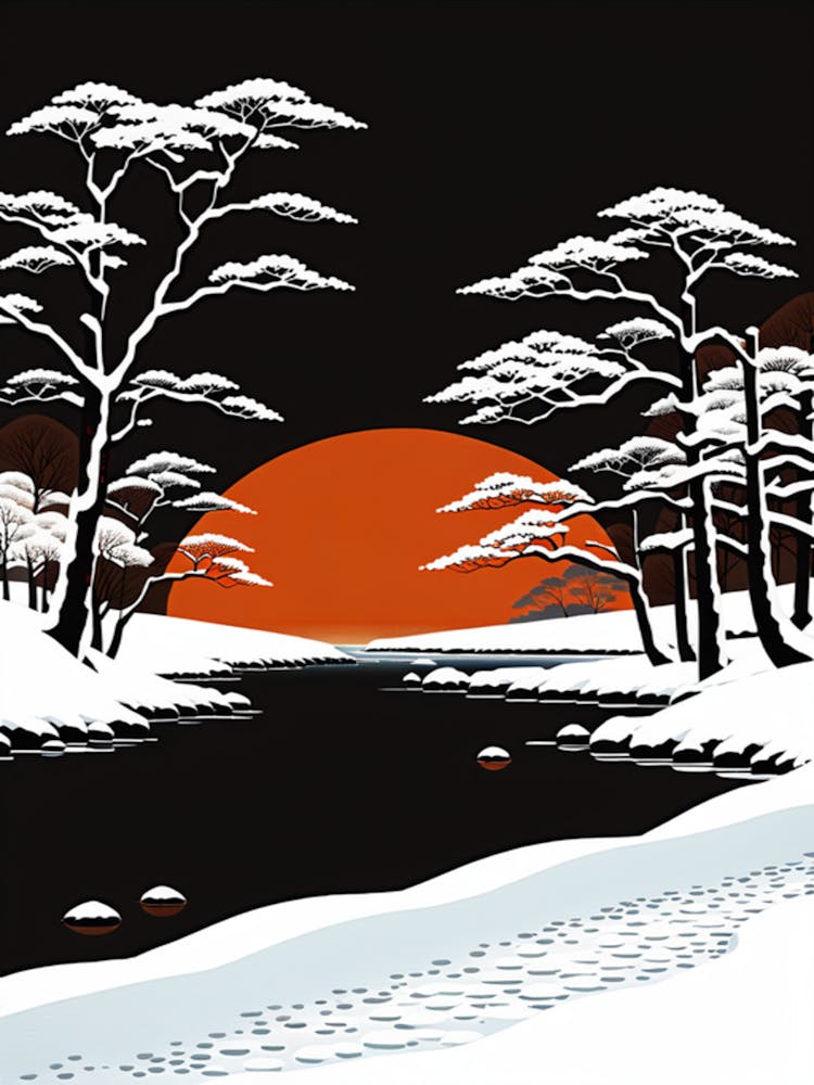 Art Paysage Hiver Neige Nature Gel