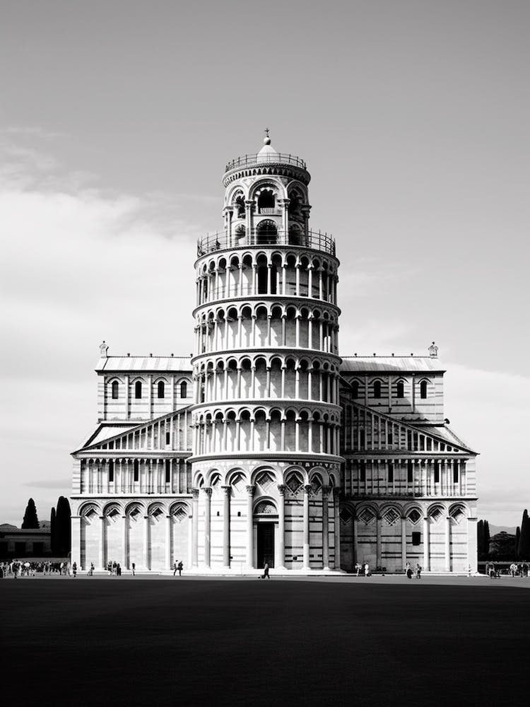 Pisa, Italy,  Black And White Analogue Photography  2