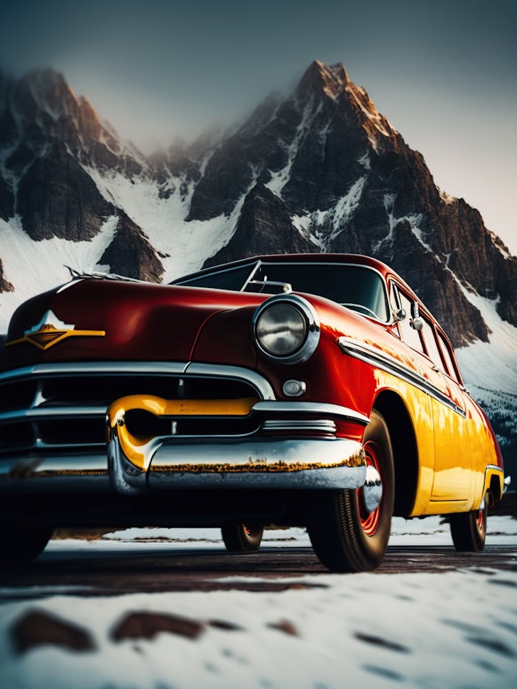 Oldtimer in den Bergen 1