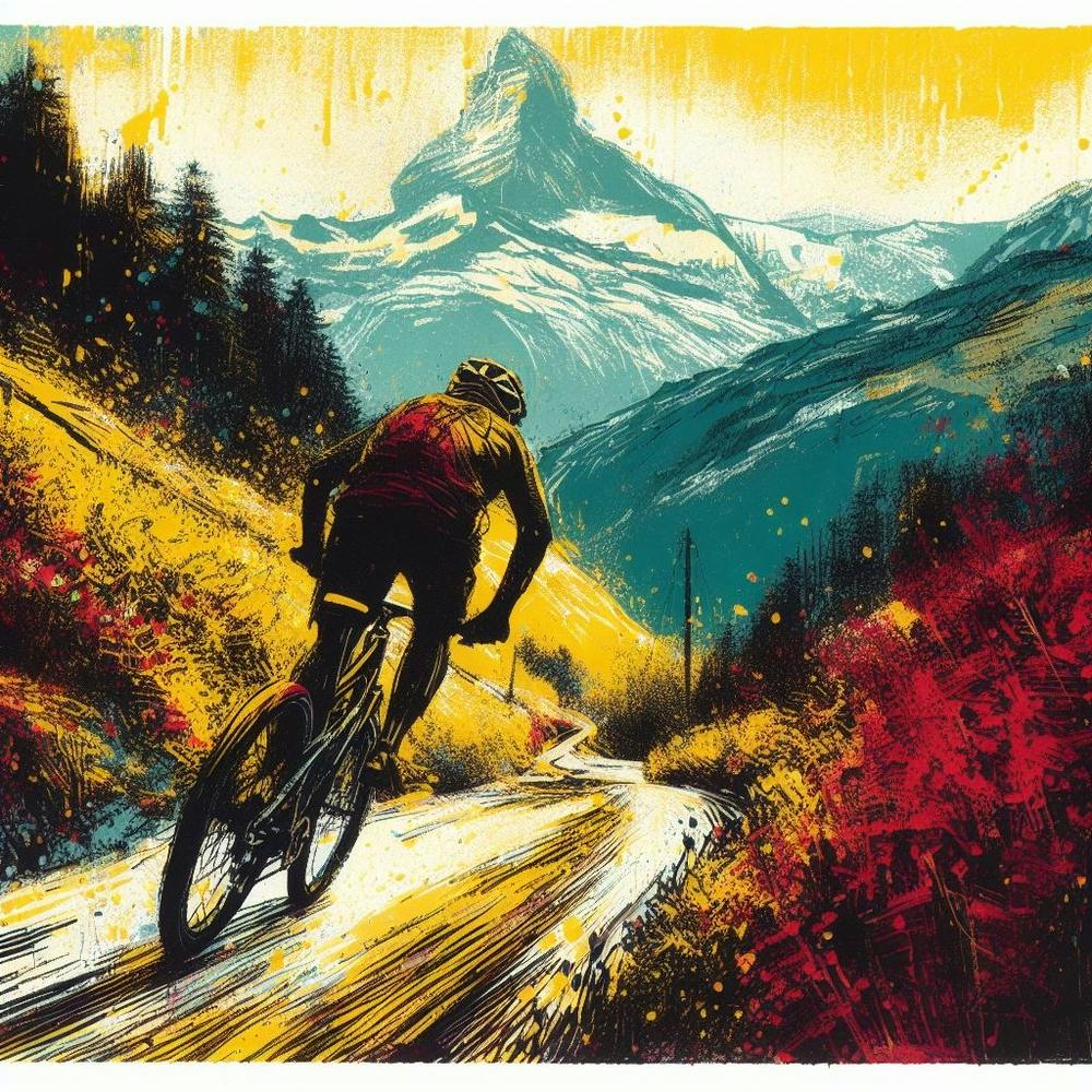 Every day life. Bike tour in the French Alps