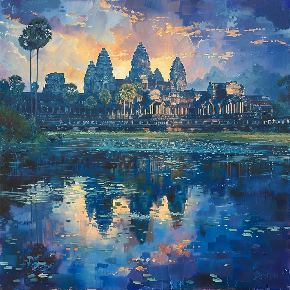 Sunrise At Angkor