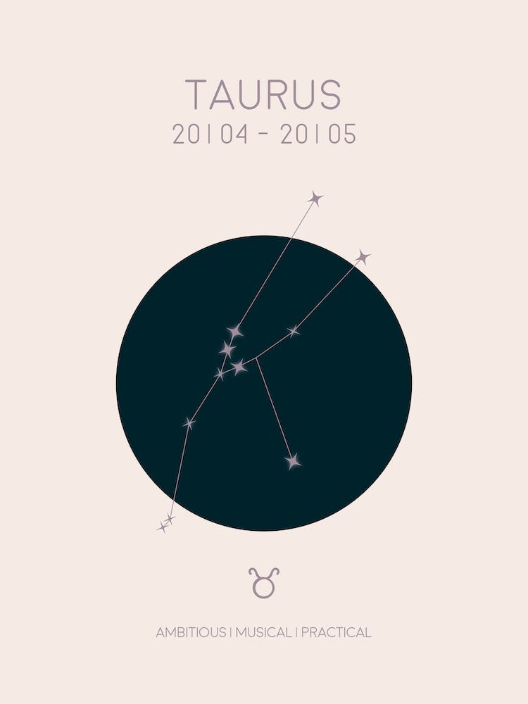 Taurus Star Sign In Light