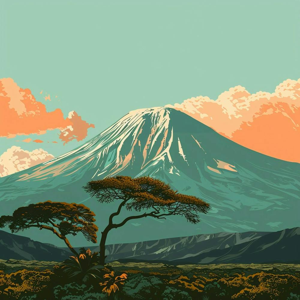 A Mount Kilimanjaro In Tanzania Lofi
