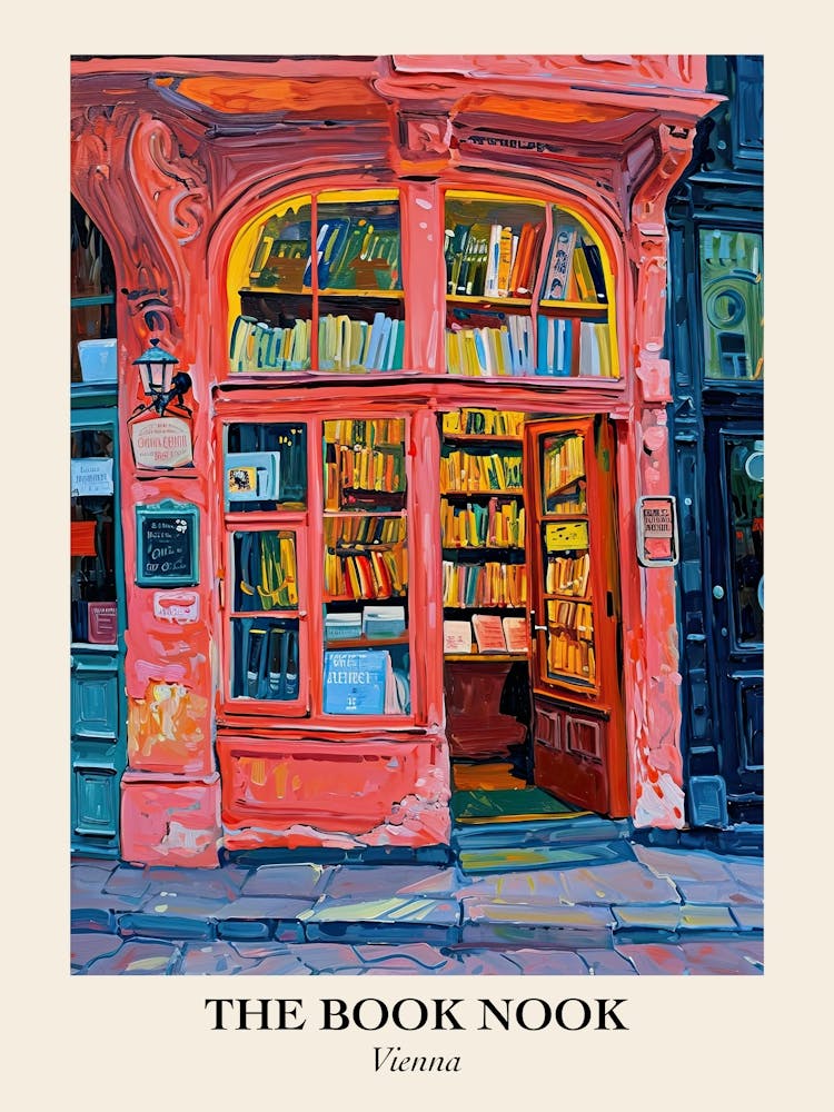 Vienna Book Nook Bookshop 3 Poster