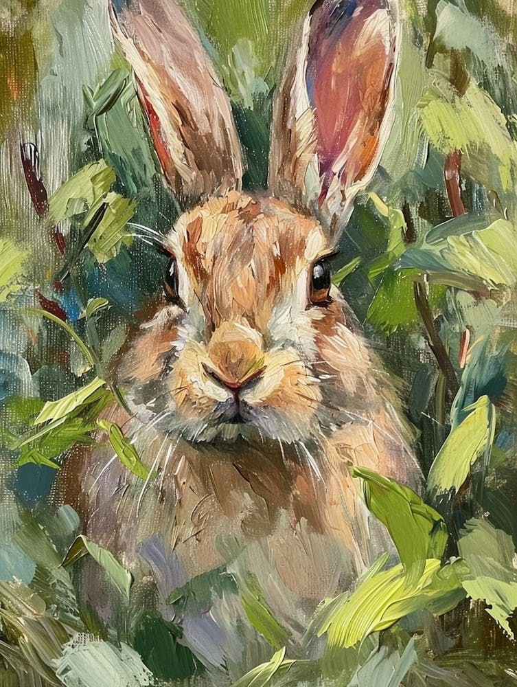 Thrianta Rabbit Painting 4 Art Print by Ritual Art Prints – Fy!