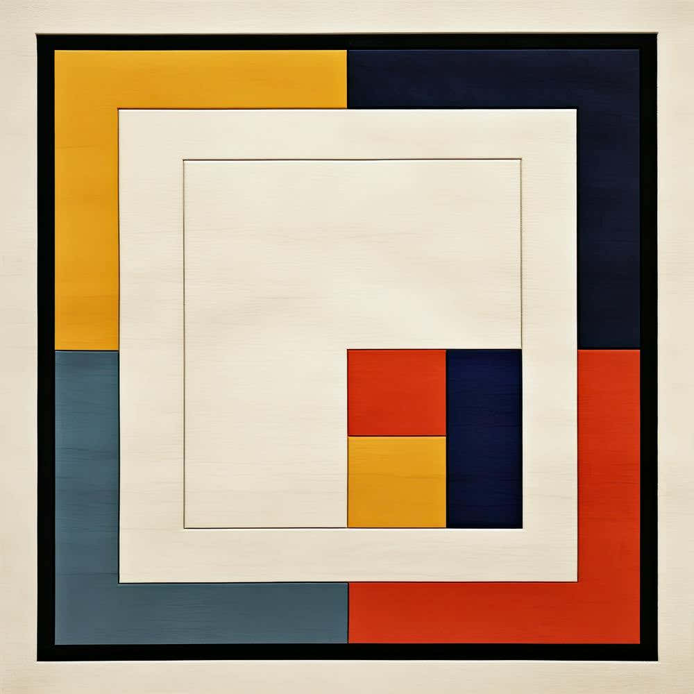 Celestial Cascade: Mid Century Modern Symphony, Squares