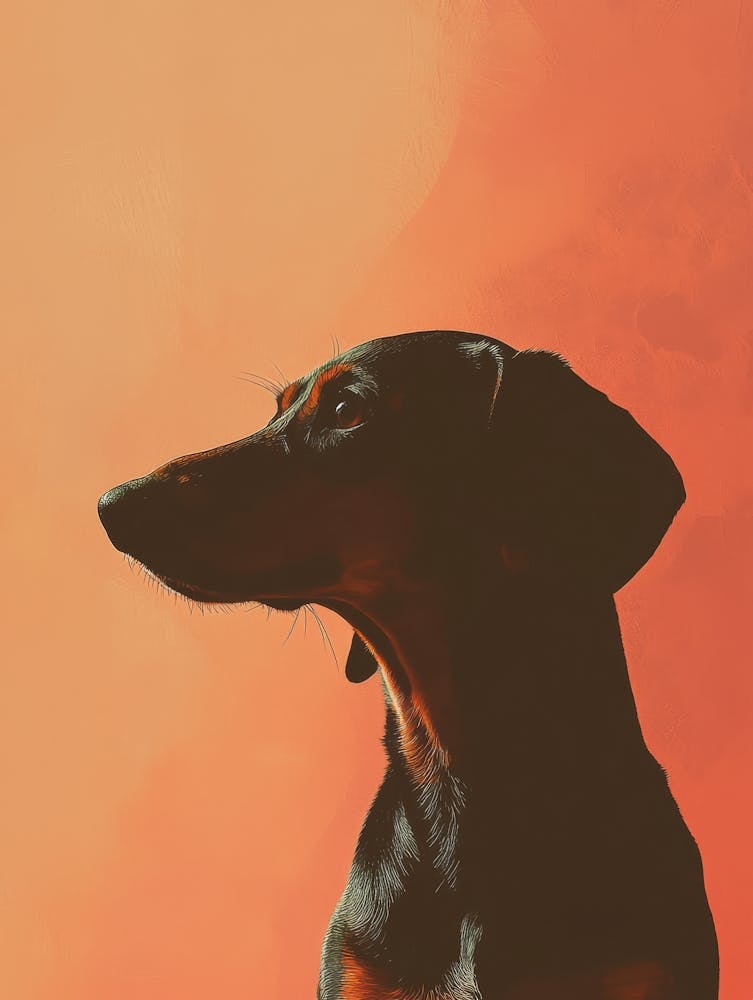 Dachshund.Generated AI. 1