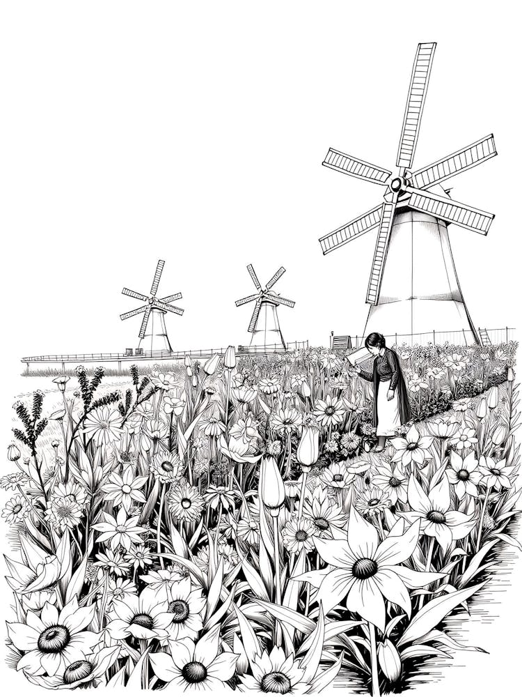 Windmills In The Garden