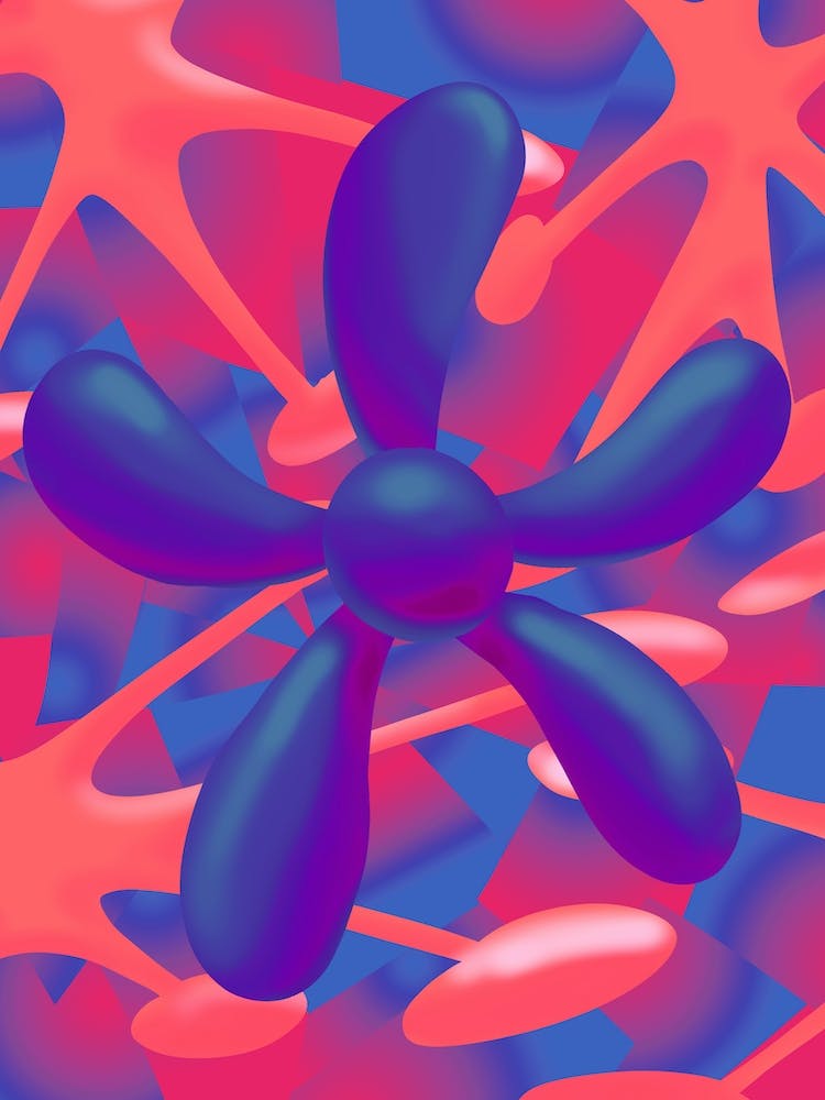 Digital Nature (Flower-Night)