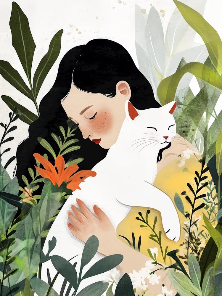 Kitty I love you cat and woman 3